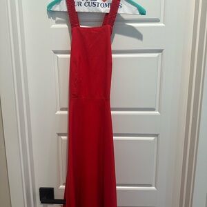 Elegant Red Sleeveless Dress